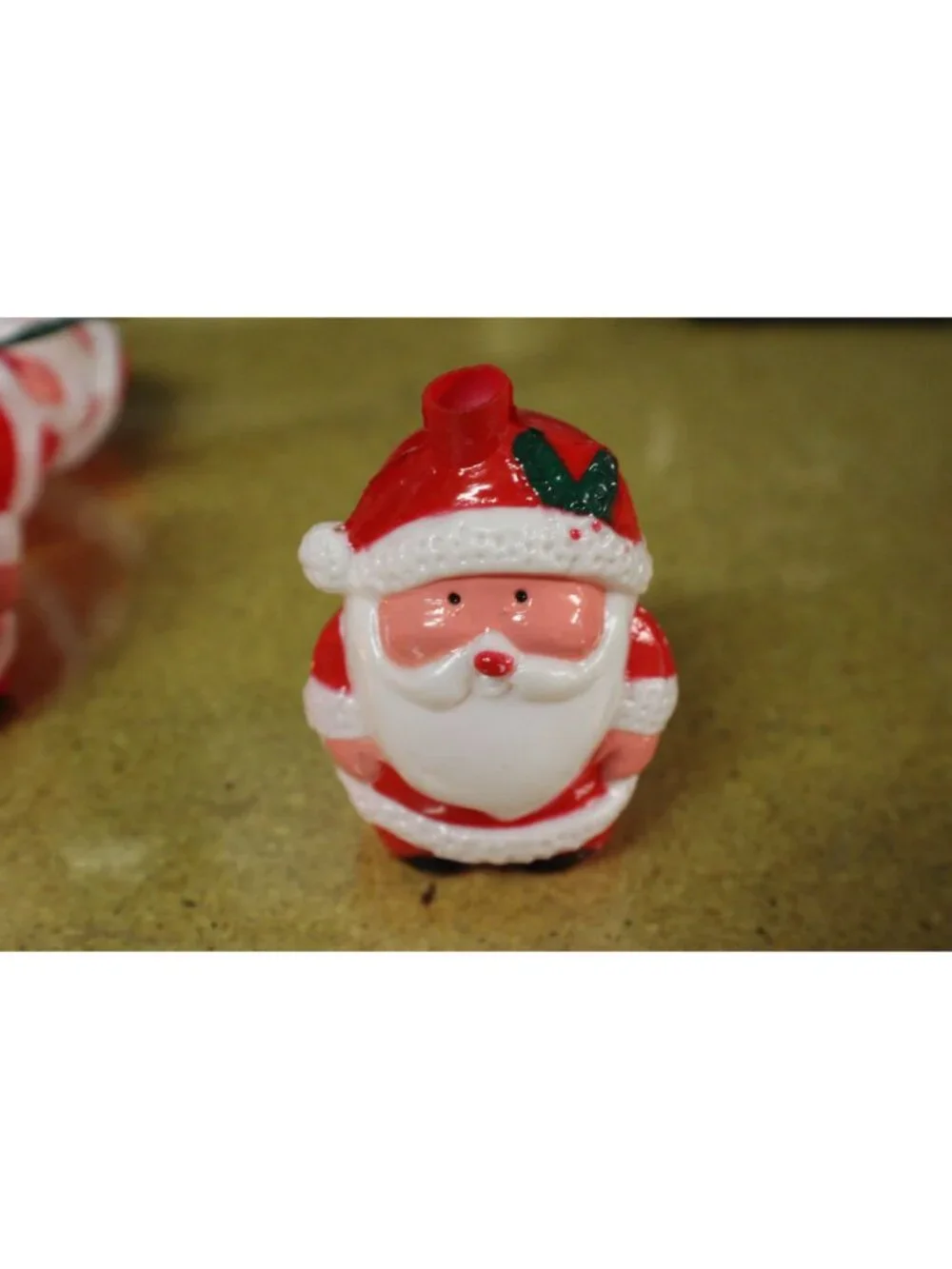 Santa Claus Light Syncing Music Blow Mold Lights Holiday 20ct Red White Plastic